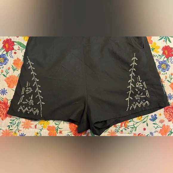 Abercrombie & Fitch Black Beaded Jumpsuit - Picture 2 of 5